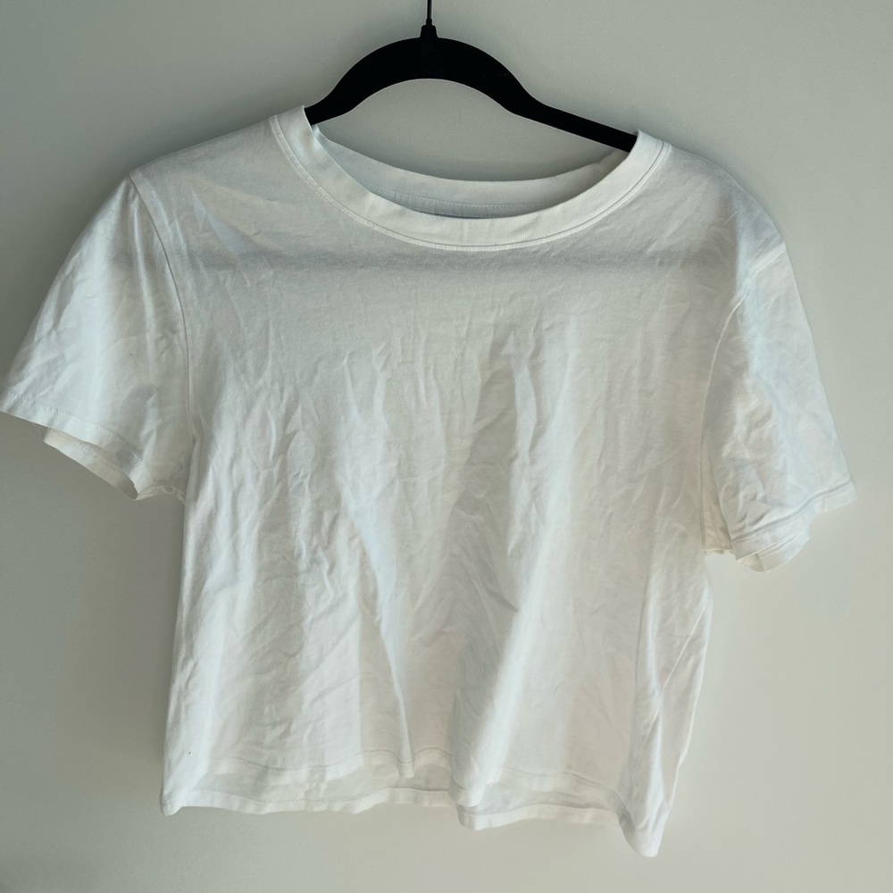 Outdoor Voices White Crop Top